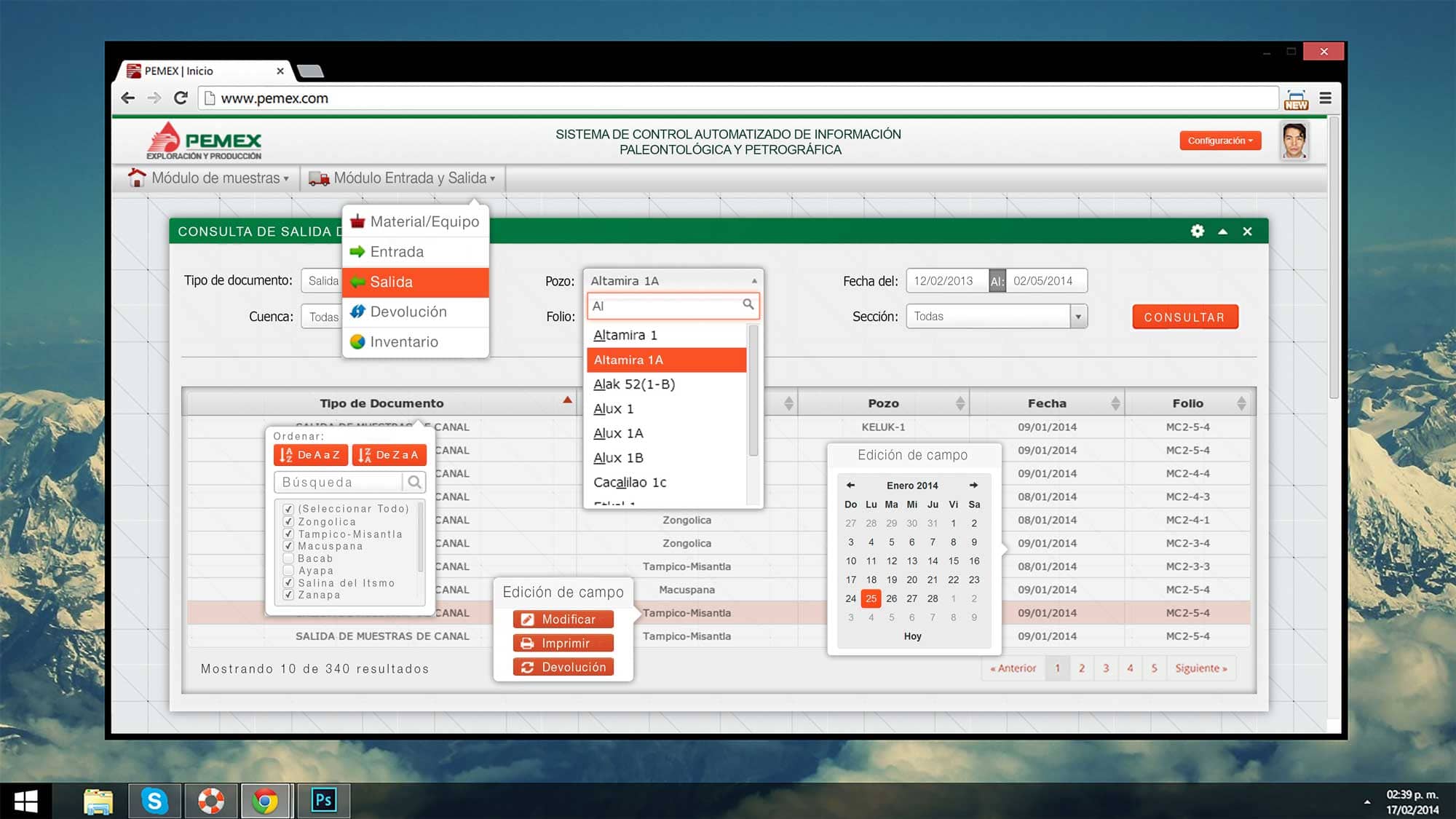 Dashboard SOSAPAC
