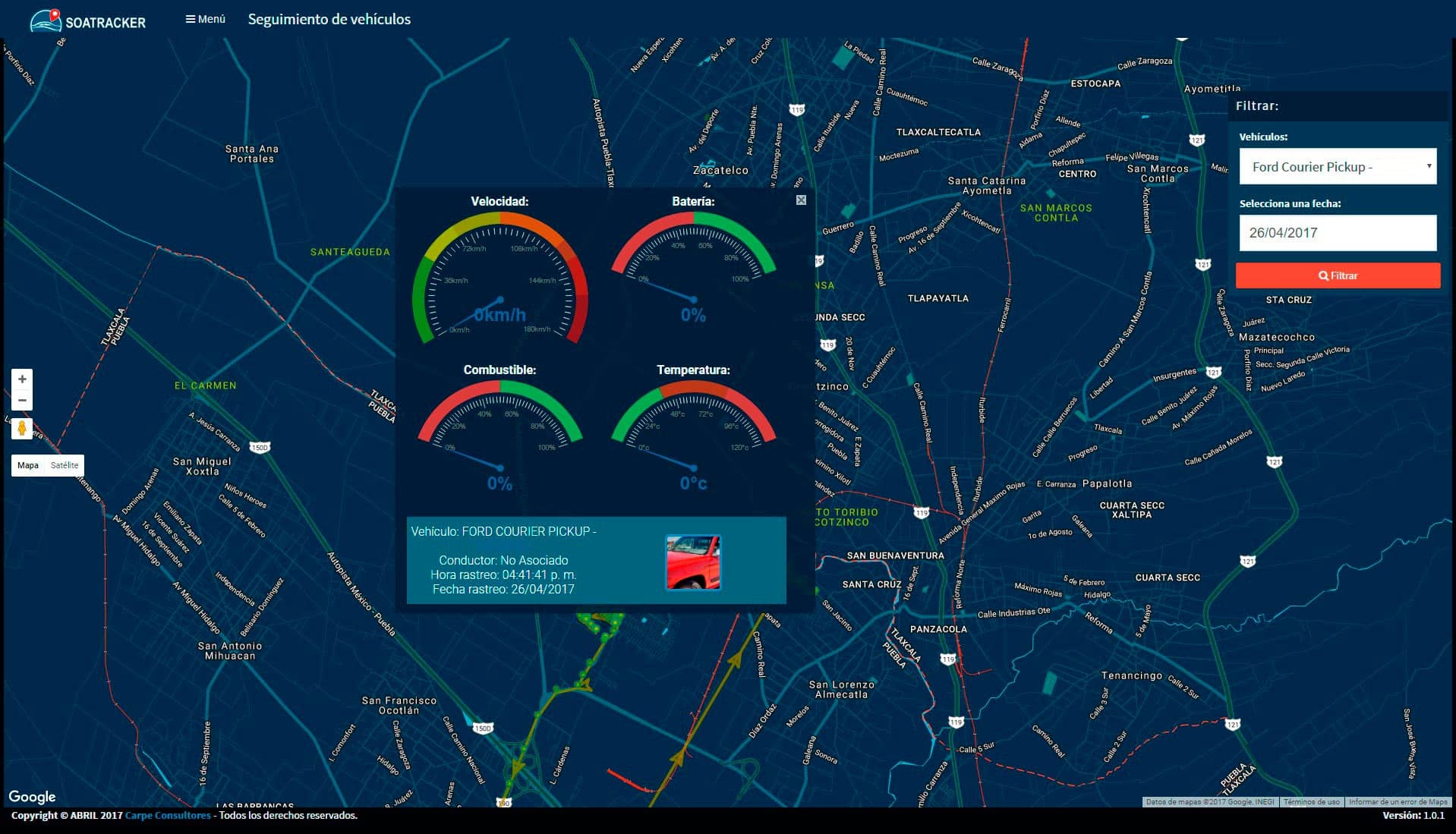 Dashboard SOSAPAC